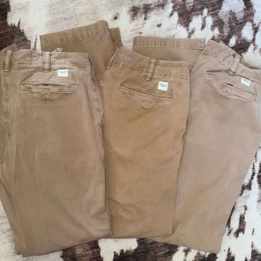 American Eagle Flex Relaxed Straight Chino Uniform khakis